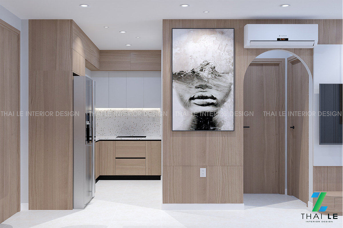 Tủ bếp The Opus One hiện đại TB003